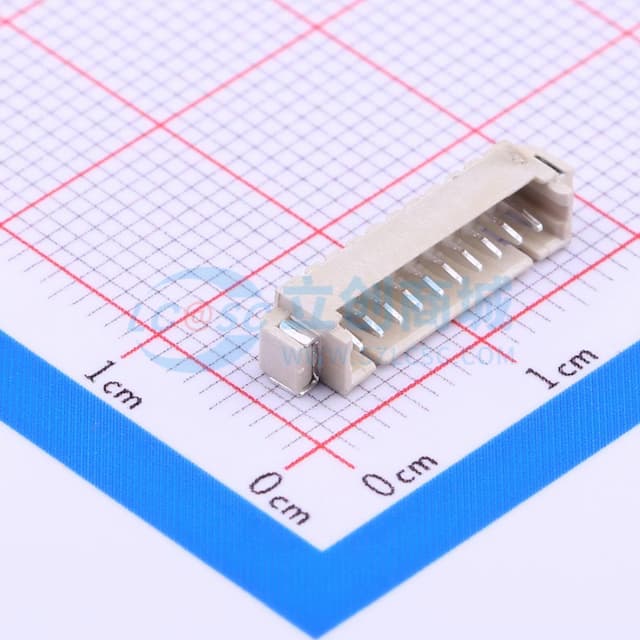 1x10P 间距:1.25mm 卧贴 系列:PicoBlade(MX 1.25)实物图