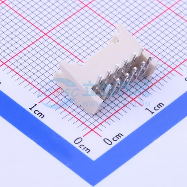 2x6P 间距:2mm 弯插 系列:PHD 【插件】实物图