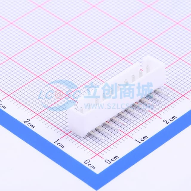 1x10P 间距:2.5mm 弯插【插件】实物图