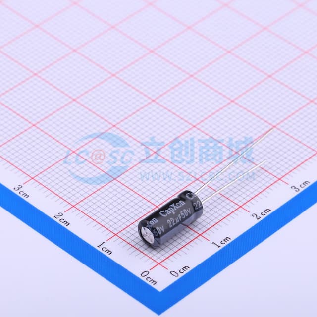 22uF ±20% 50V 【引线】实物图