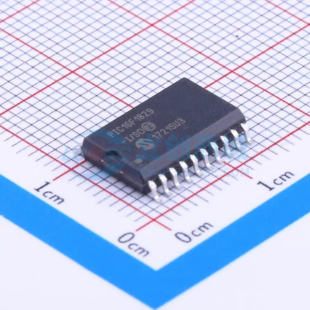 采用XLP技术的14/20引脚闪存微控制器实物图