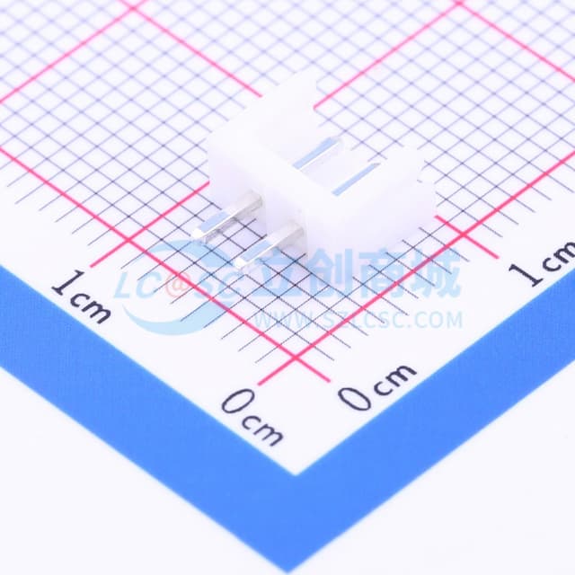 1x2P 间距:2.54mm 系列:EH 【插件】实物图
