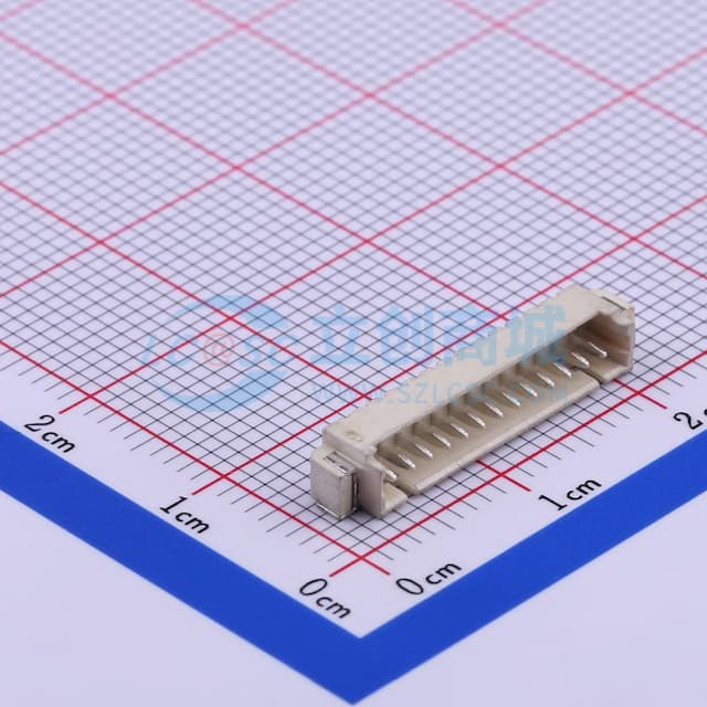 1x13P 间距:1.25mm 卧贴 系列:PicoBlade(MX 1.25)实物图