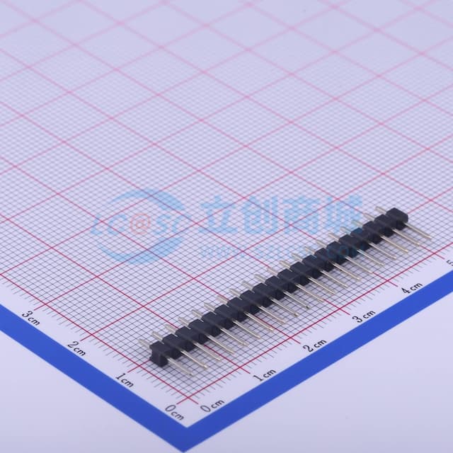 1x20P 间距:2.54mm 方针 直插 【排针】实物图