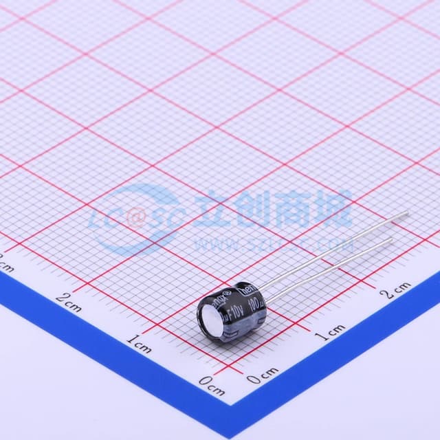 100uF ±20% 10V 【引线】实物图