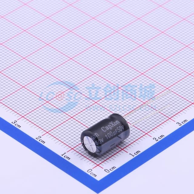 100uF ±20% 50V 【插件】实物图