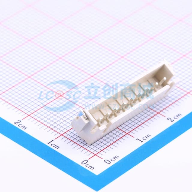 1x9P 间距:2.5mm 卧贴 系列:XH实物图