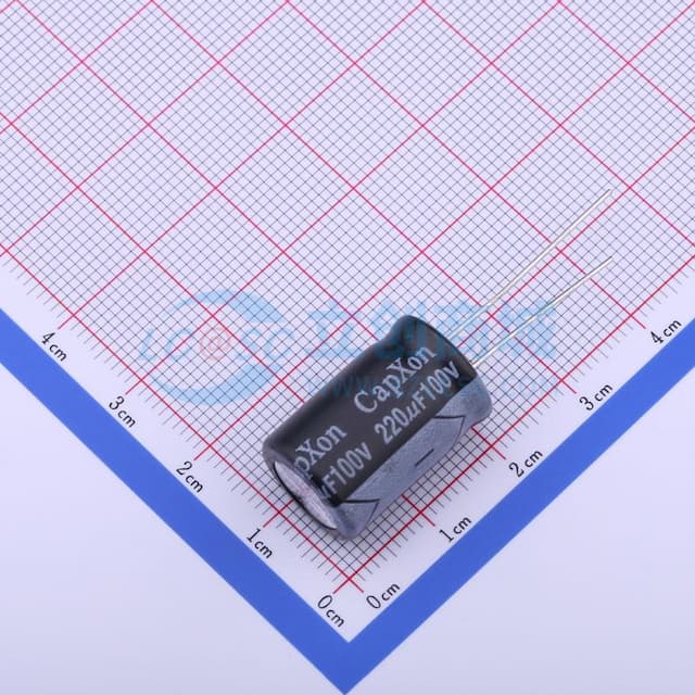 220uF ±20% 100V 【插件】实物图