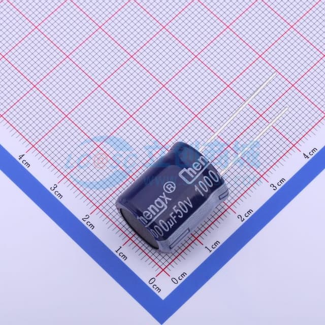 紫加垫片 1000uF ±20% 50V【插件】实物图