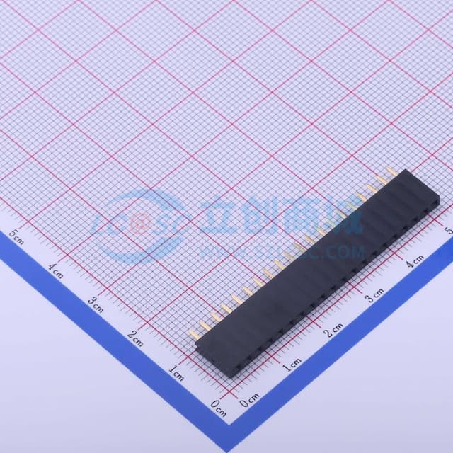 间距:2.54mm 1x20P 直插 【排针】实物图