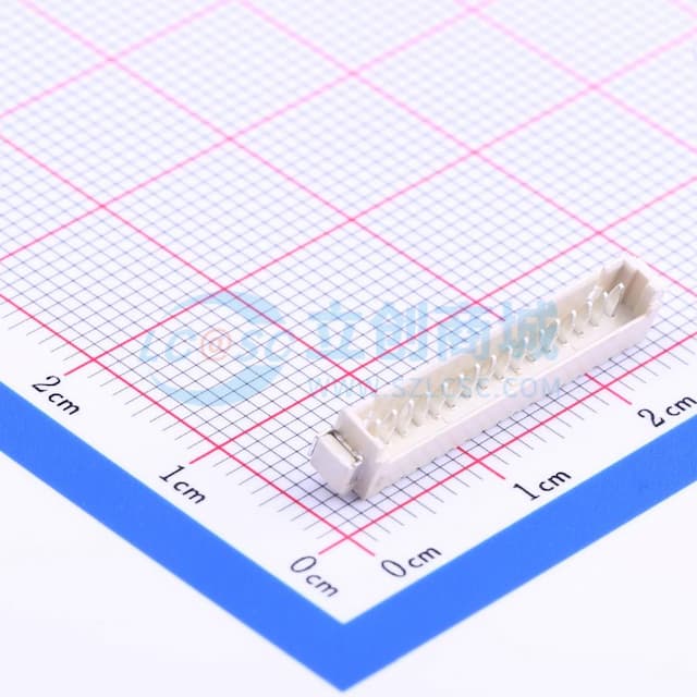 1x16P 间距:1.25mm 卧贴 系列:PicoBlade(MX 1.25)实物图