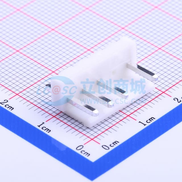 1x5P(缺1P) 间距:3.96mm 直插 系列:VH 【插件】实物图