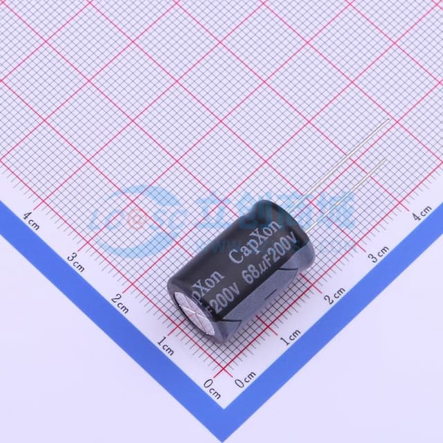 68uF ±20% 200V 【插件】实物图