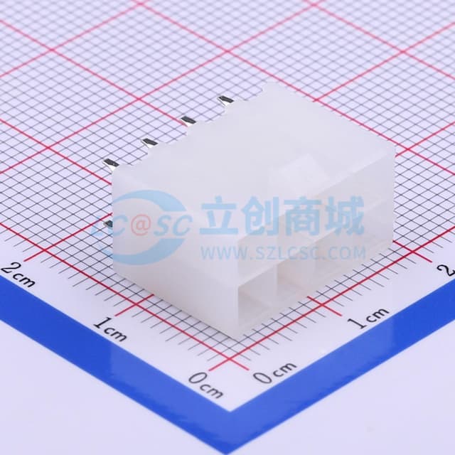 2x4P 间距:4.2mm 直插 系列:Mini-Fit(MX 4.2) 【插件】实物图