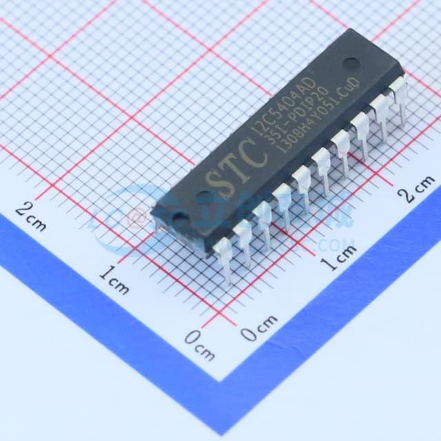 STC12C5404AD-35I-DIP20 【插件】实物图