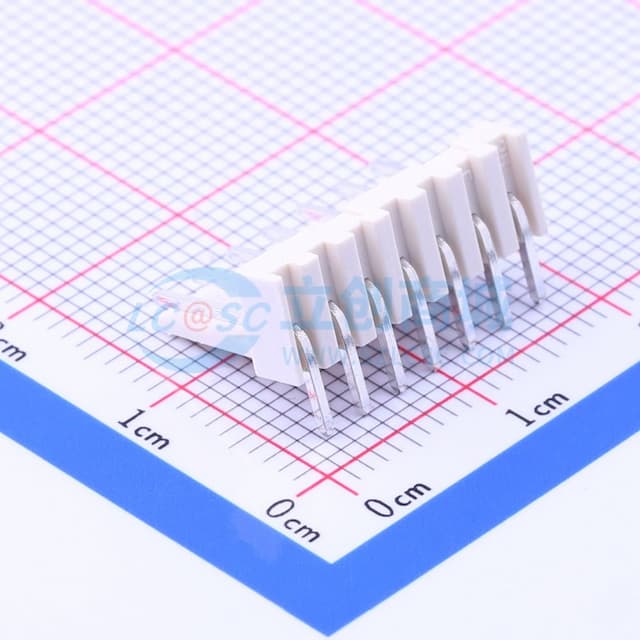 1x7P 间距:2.54mm 弯插 系列:KK 254(MX2510) 【插件】实物图