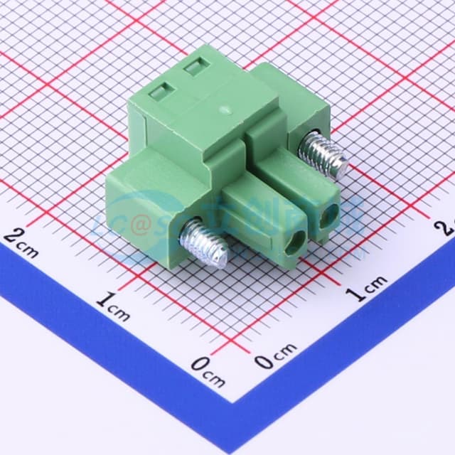 螺丝固定 1x2P 3.81mm 排数:1 每排P数:2实物图