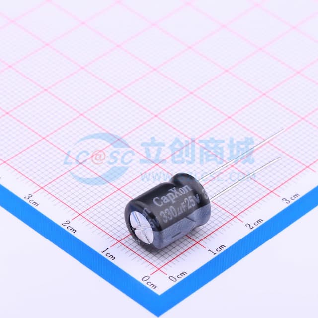 330uF ±20% 25V 【引线】实物图