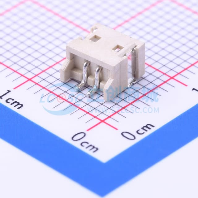 1x2P 间距:1.5mm 卧贴 系列:ZH实物图