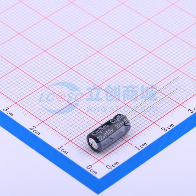 22uF ±20% 50V 【引线】实物图
