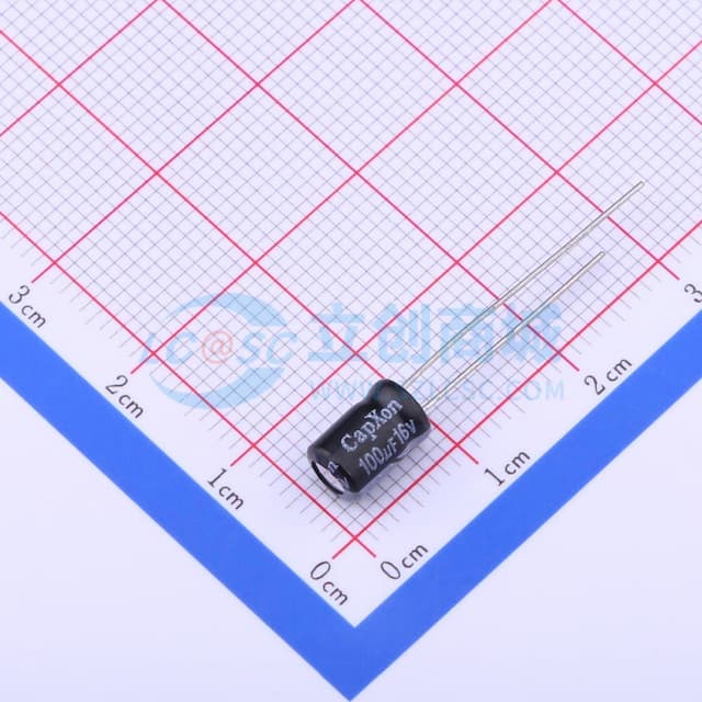 100uF ±20% 16V 【引线】实物图