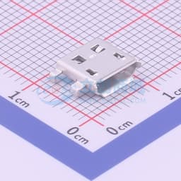 Micro-B 母 卧贴 【沉板焊接，如PCB开槽有问题SMT不连带责任】缩略图