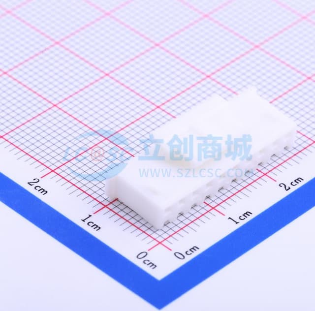 乳白色 1x10P 2.5mm实物图