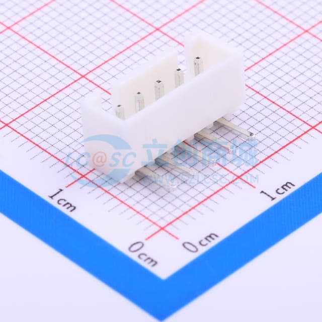 1x5P 间距:2.5mm 弯插 【插件】实物图