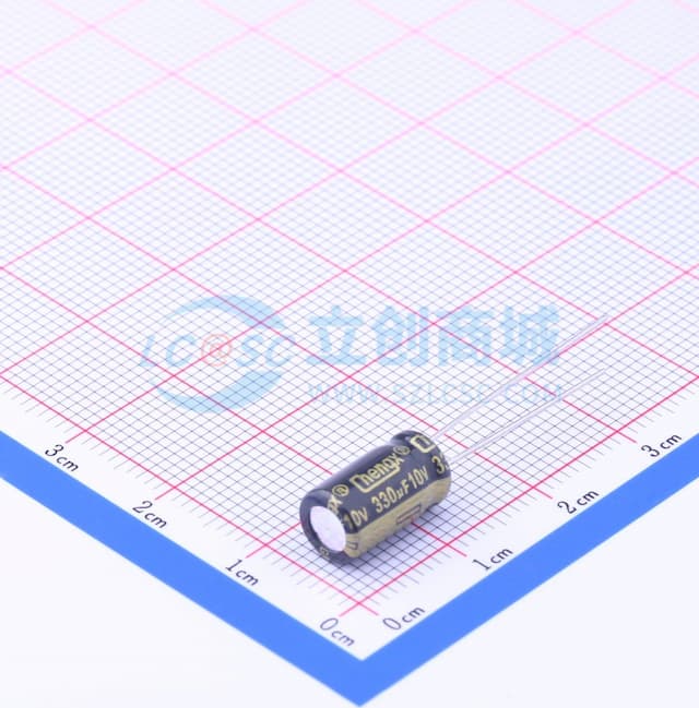 黑 330uF ±20% 10V【引线】实物图