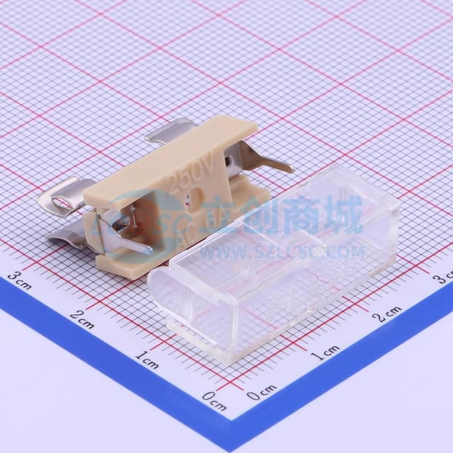 两件套 保险丝座 5*20 透明座(两件套)【保险】实物图