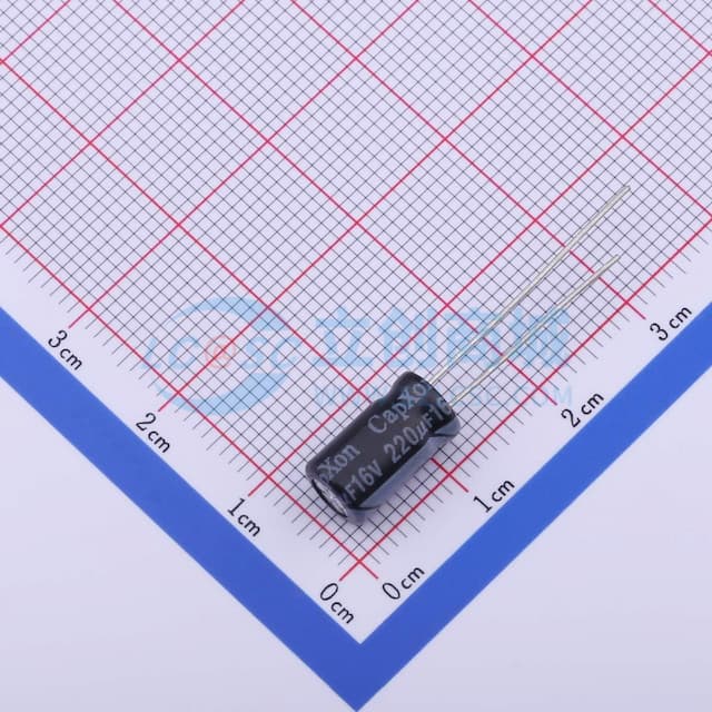 220uF ±20% 16V 【引线】实物图