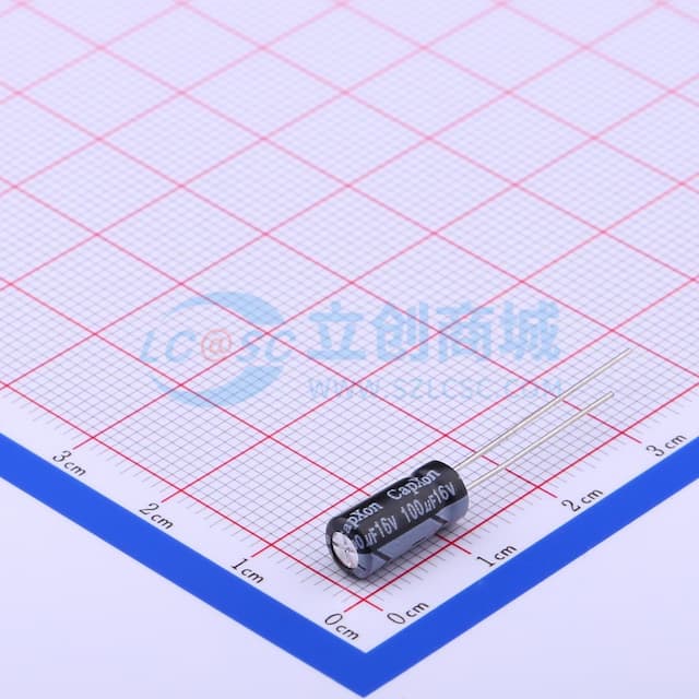 100uF ±20% 16V 【引线】实物图