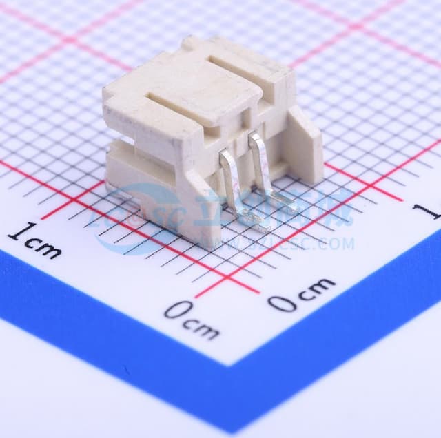 1x2P 间距:2mm 卧贴 系列:PH实物图