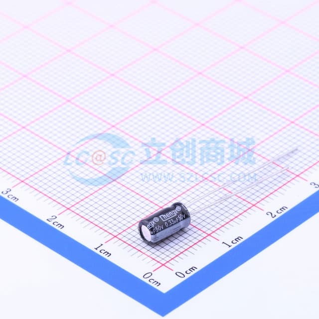 330nF ±20% 50V 【引线】实物图