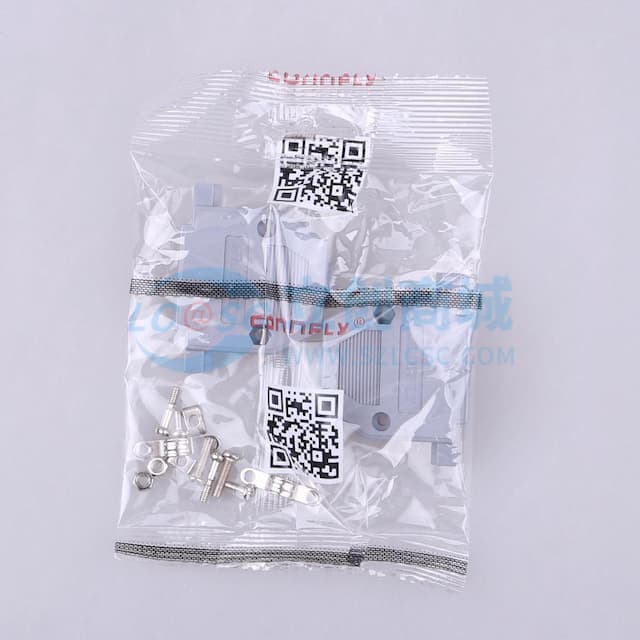 D-SUB外壳  25P  180度实物图