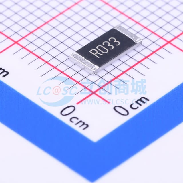 33mΩ ±5% 1W 厚膜电阻实物图