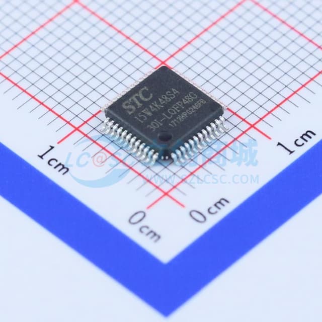 STC15W4K48S4-30I-LQFP48实物图