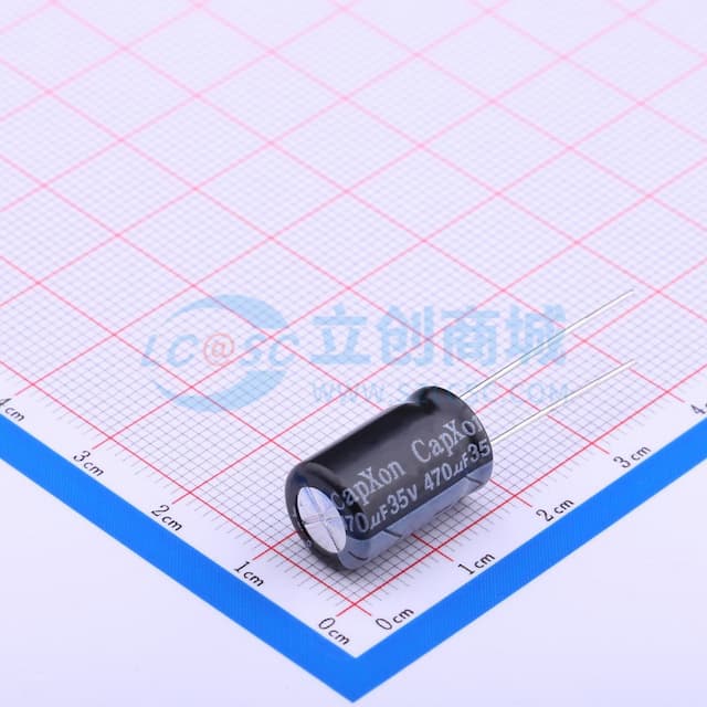 470uF ±20% 35V 【引线】实物图