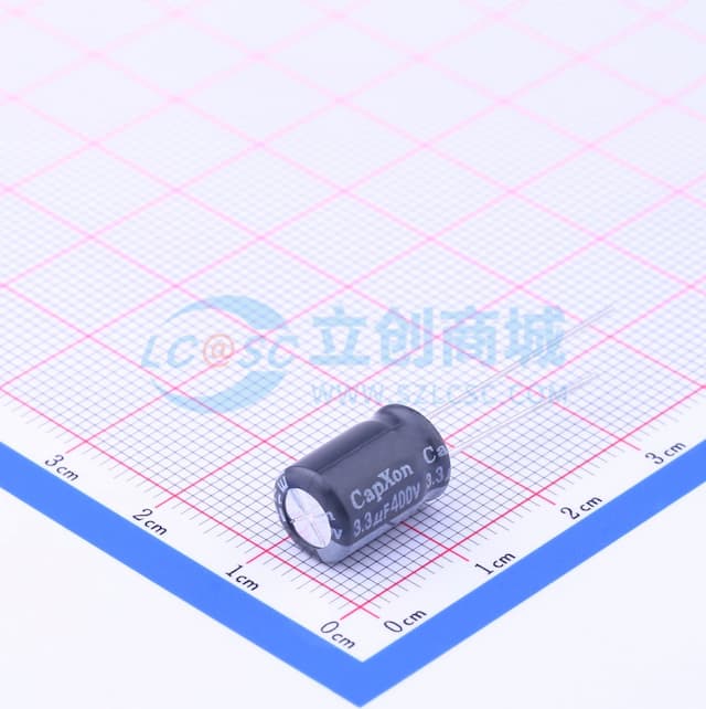 3.3uF ±20% 400V 【插件】实物图