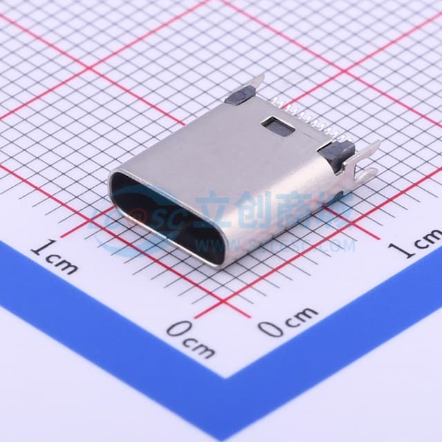 Type-C 母 【夹板焊接】实物图