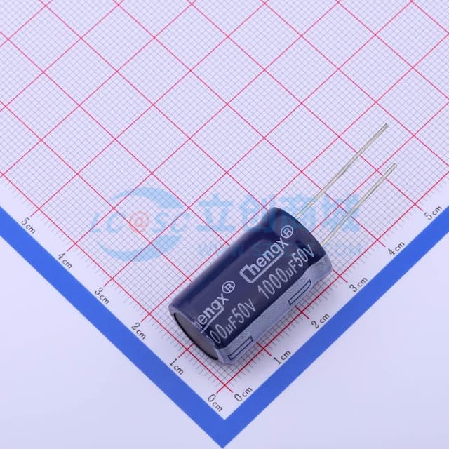 紫加垫片 1000uF ±20% 50V【插件】实物图