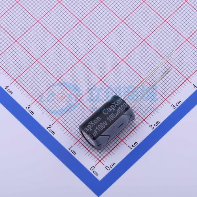 100uF ±20% 100V 【引线】实物图