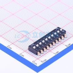 2.54mm 10位高推 拨码开关缩略图
