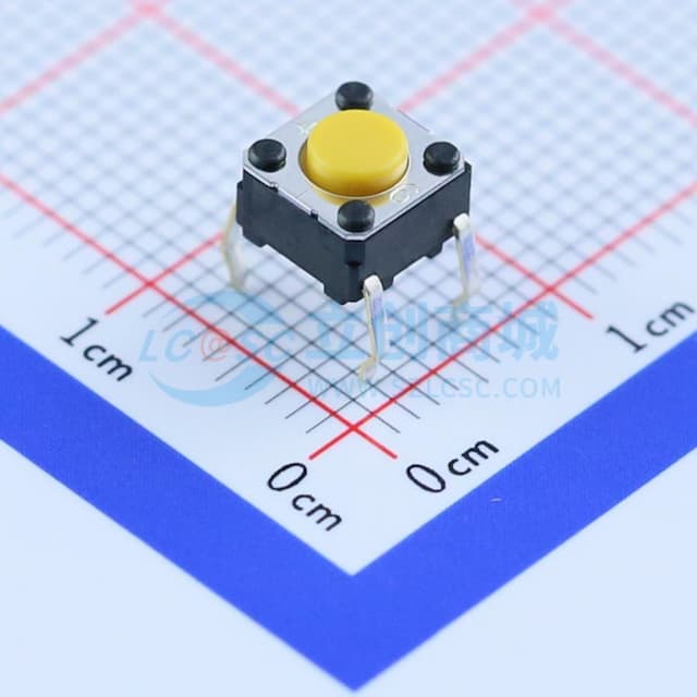 6*6*4.3mm 直插 轻触开关 【轻触】实物图