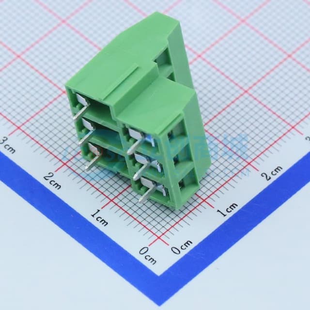5.08mm 直插 每排P数:3 【螺钉】实物图