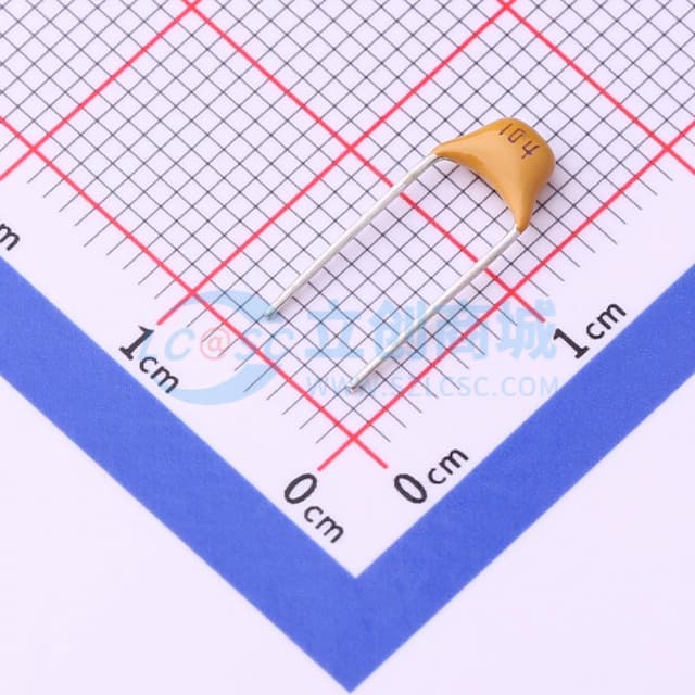 100nF ±20% 50V 【直插】实物图
