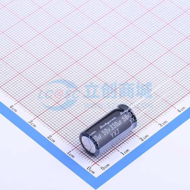 330uF ±20% 50V 【引线】实物图