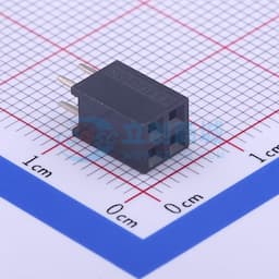 黑色 间距:2.54mm 2x2P 直插【排针】缩略图