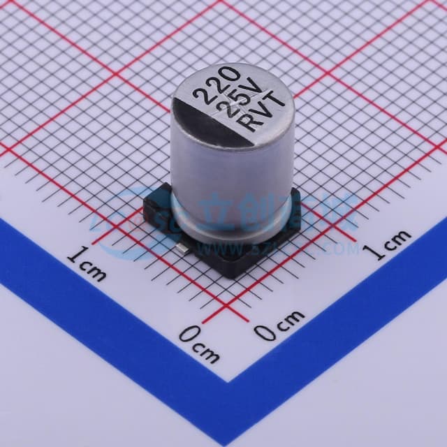220uF ±20% 25V实物图