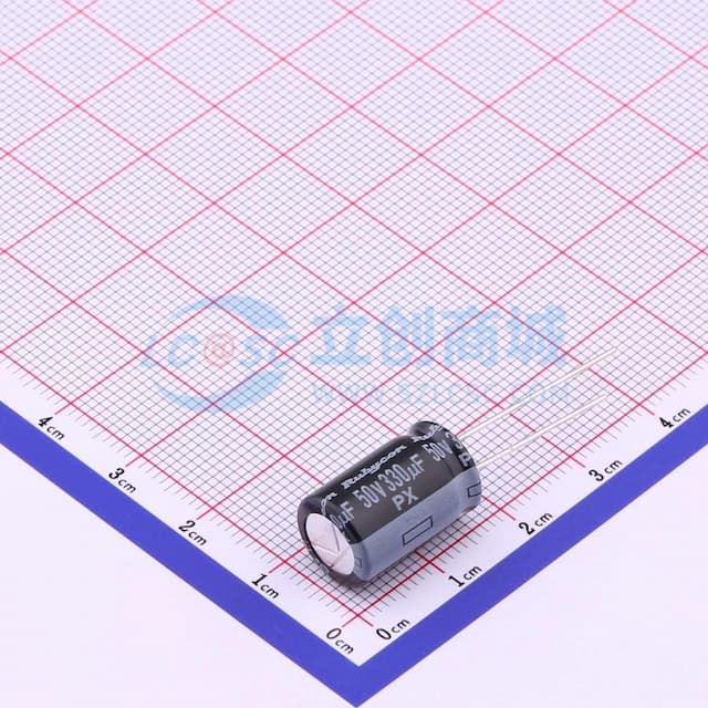 330uF ±20% 50V 【引线】实物图